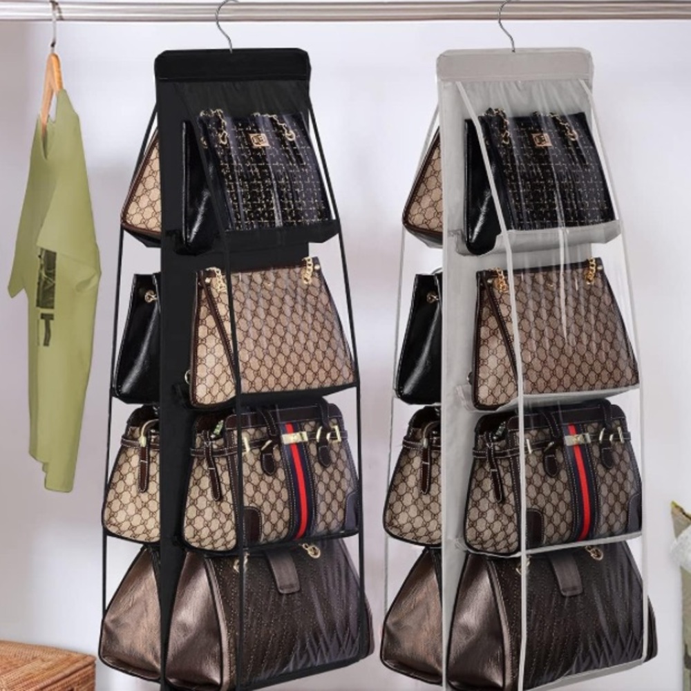 Hanging bag organizers.